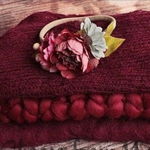 Beautiful Etsy handmade headband of silk flowers